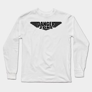 Top Gun Logo Parody Danger Zone Long Sleeve T-Shirt